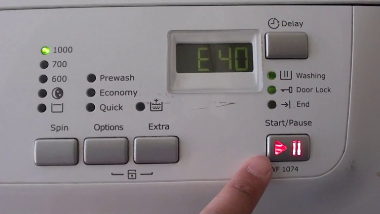 Common Samsung washing machine error codes